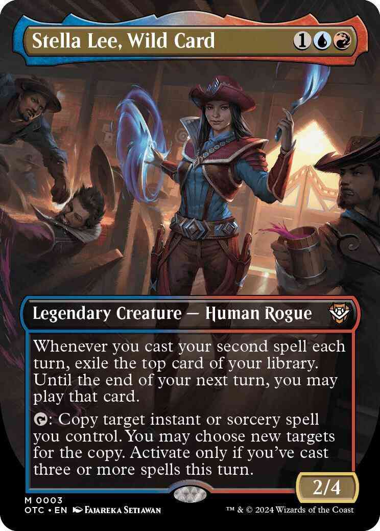 Stella Lee, Wild Card [3] [Borderless] [Outlaws of Thunder Junction: Commander] [Non-Foil]
