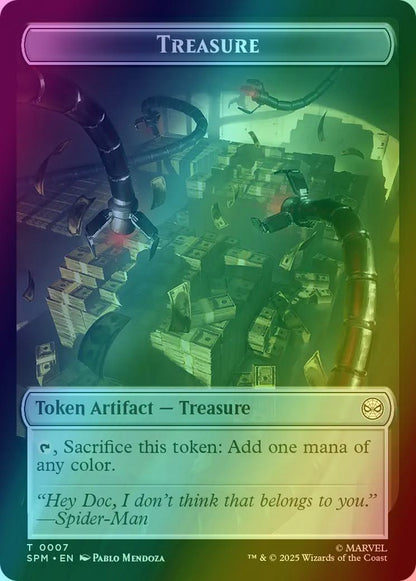 Spider Token (03) // Treasure Token (07) [Marvel's Spider-Man: Tokens] [Foil]