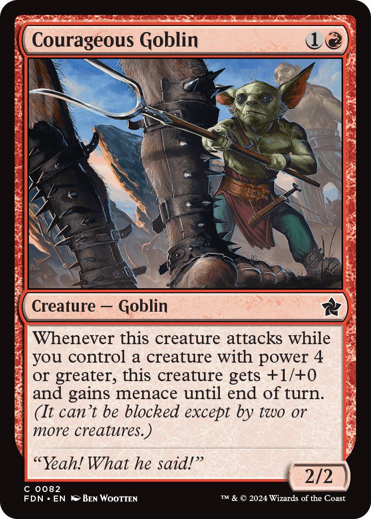 Courageous Goblin [82] [Foundations] [Non-Foil]