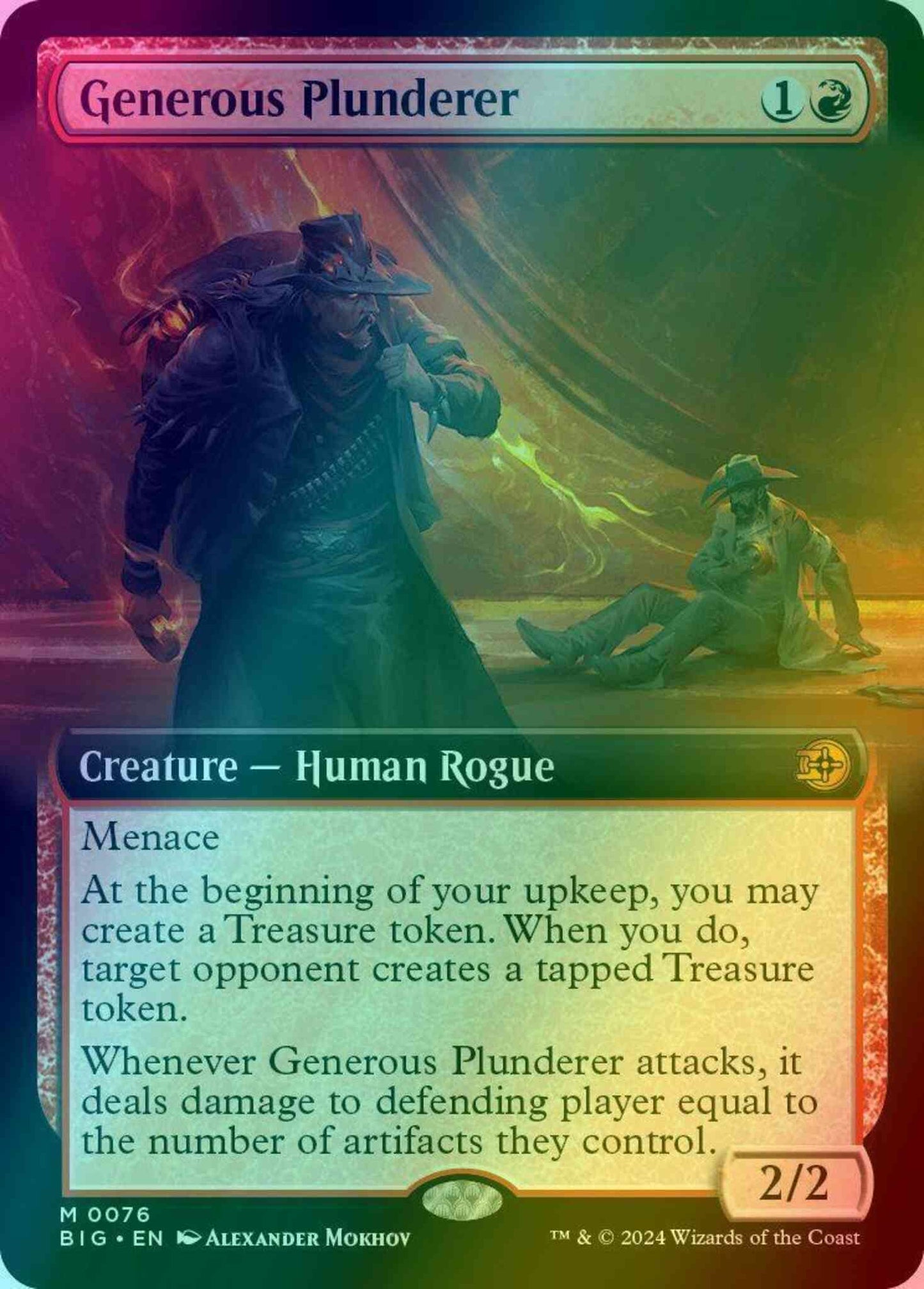 Generous Plunderer [76] [Extended Art] [The Big Score] [Foil]