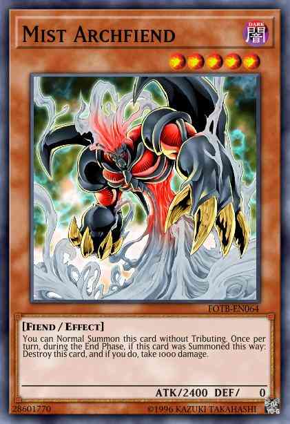 Mist Archfiend - FOTB-EN064 - Secret Rare - Unlimited