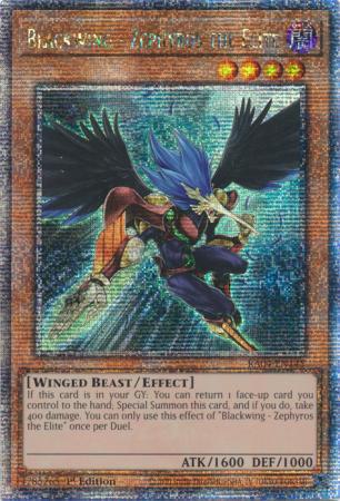 Blackwing - Zephyros the Elite - RA04-EN145 - Quarter Century Secret Rare - 1st Edition