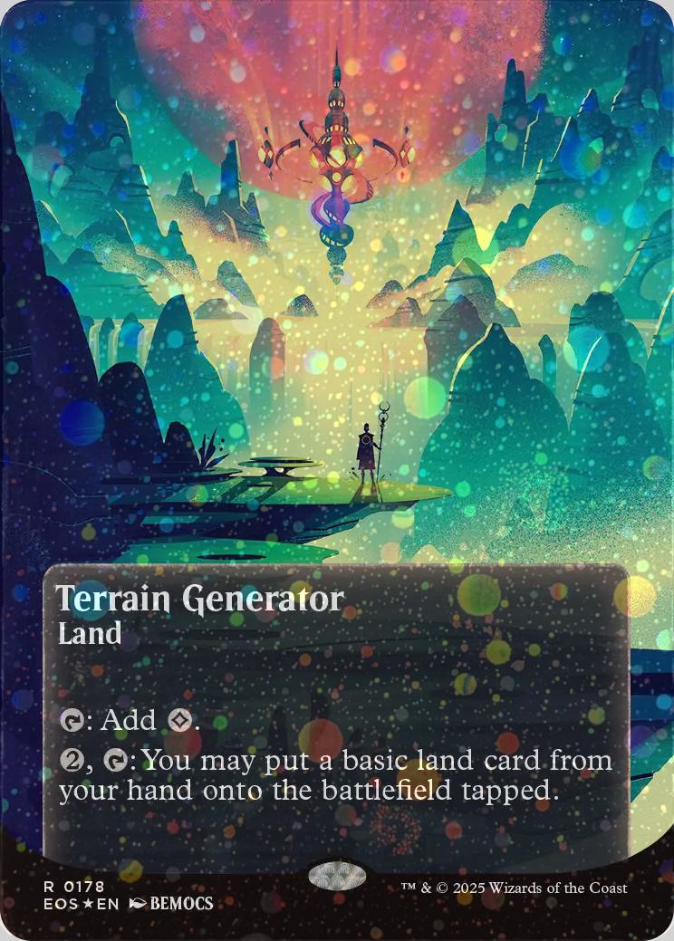 Terrain Generator [178] [Borderless] [Poster] [Edge of Eternities: Stellar Sights] [Galaxy Foil]