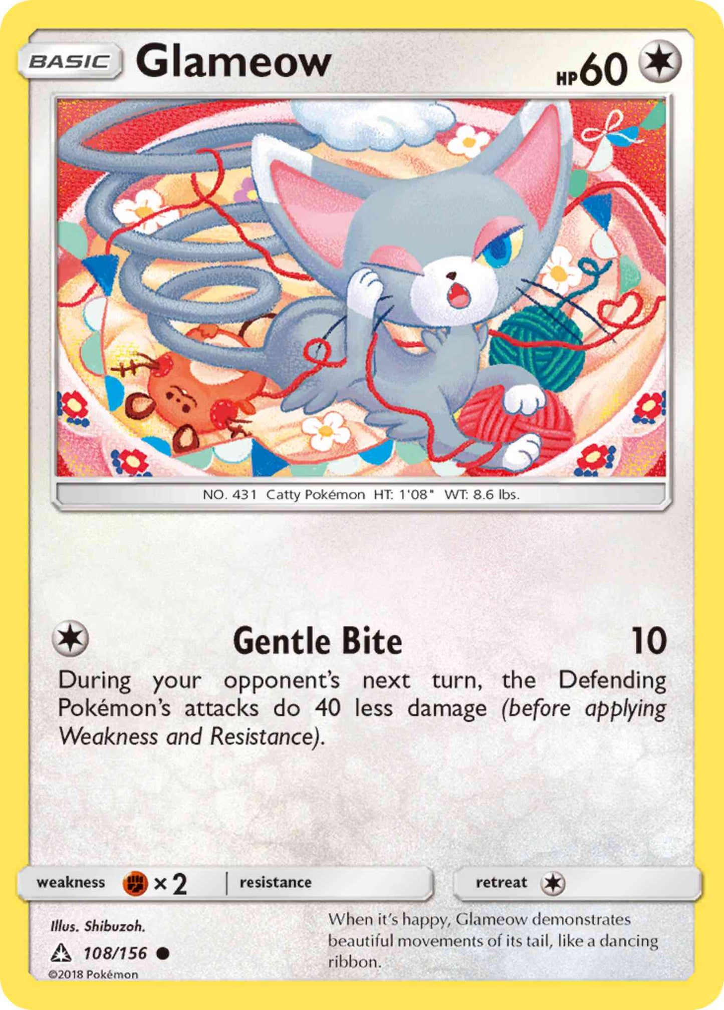 Glameow - 108/156 - Common [sm5-108] [Non-Holo]