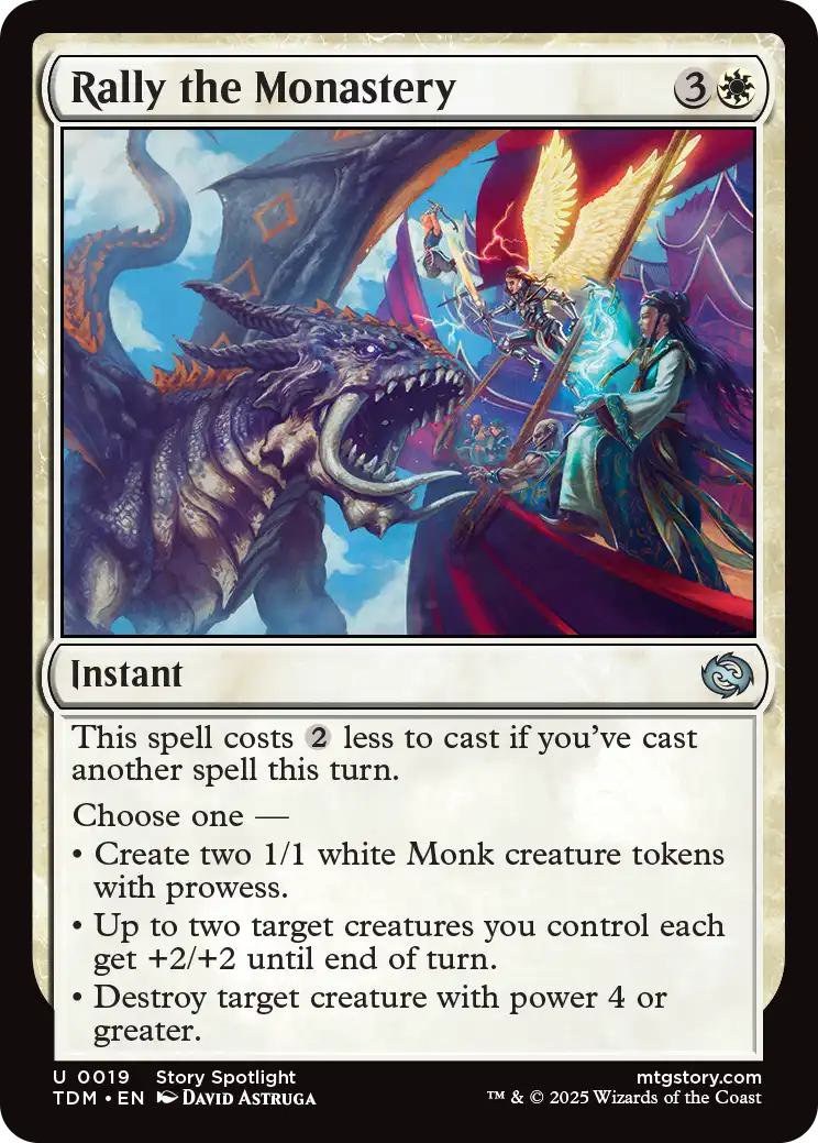 Rally the Monastery [19] [Tarkir: Dragonstorm] [Non-Foil]
