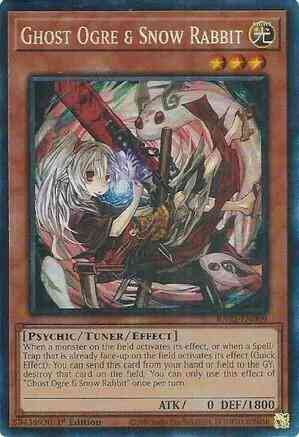 Ghost Ogre & Snow Rabbit - Alternate Art - RA02-EN009 - Prismatic Collector's Rare - 1st Edition