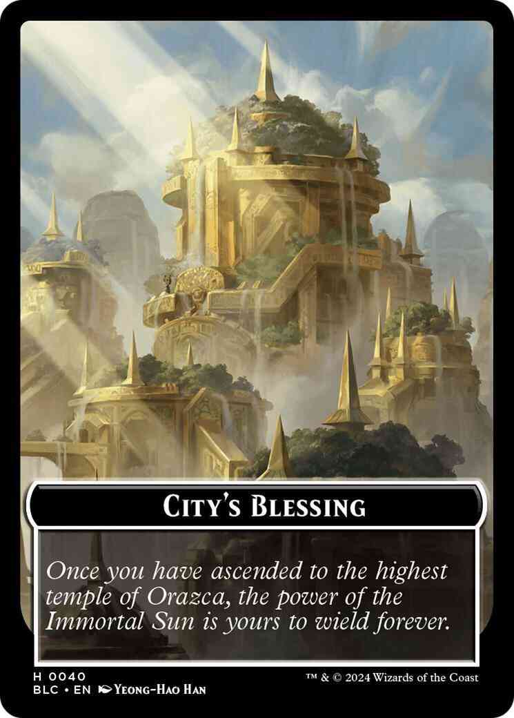 City's Blessing Token (40) // Hamster Token (22) [Bloomburrow: Commander: Tokens] [Non-Foil]