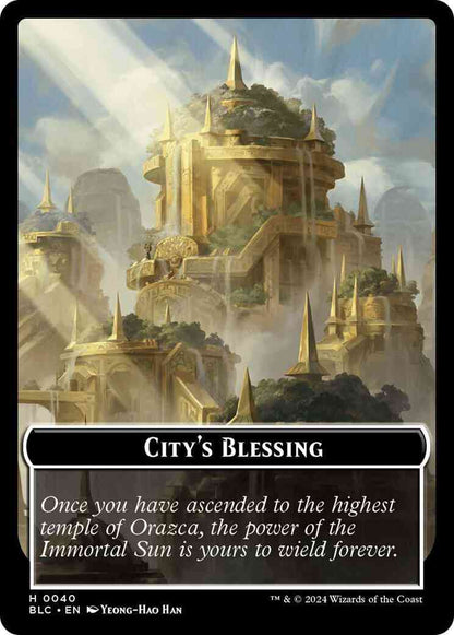 City's Blessing Token (40) // Hamster Token (22) [Bloomburrow: Commander: Tokens] [Non-Foil]