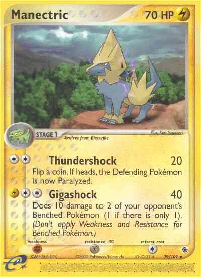 Manectric - 39/109 - Uncommon [ex1-39] [Reverse Holo]