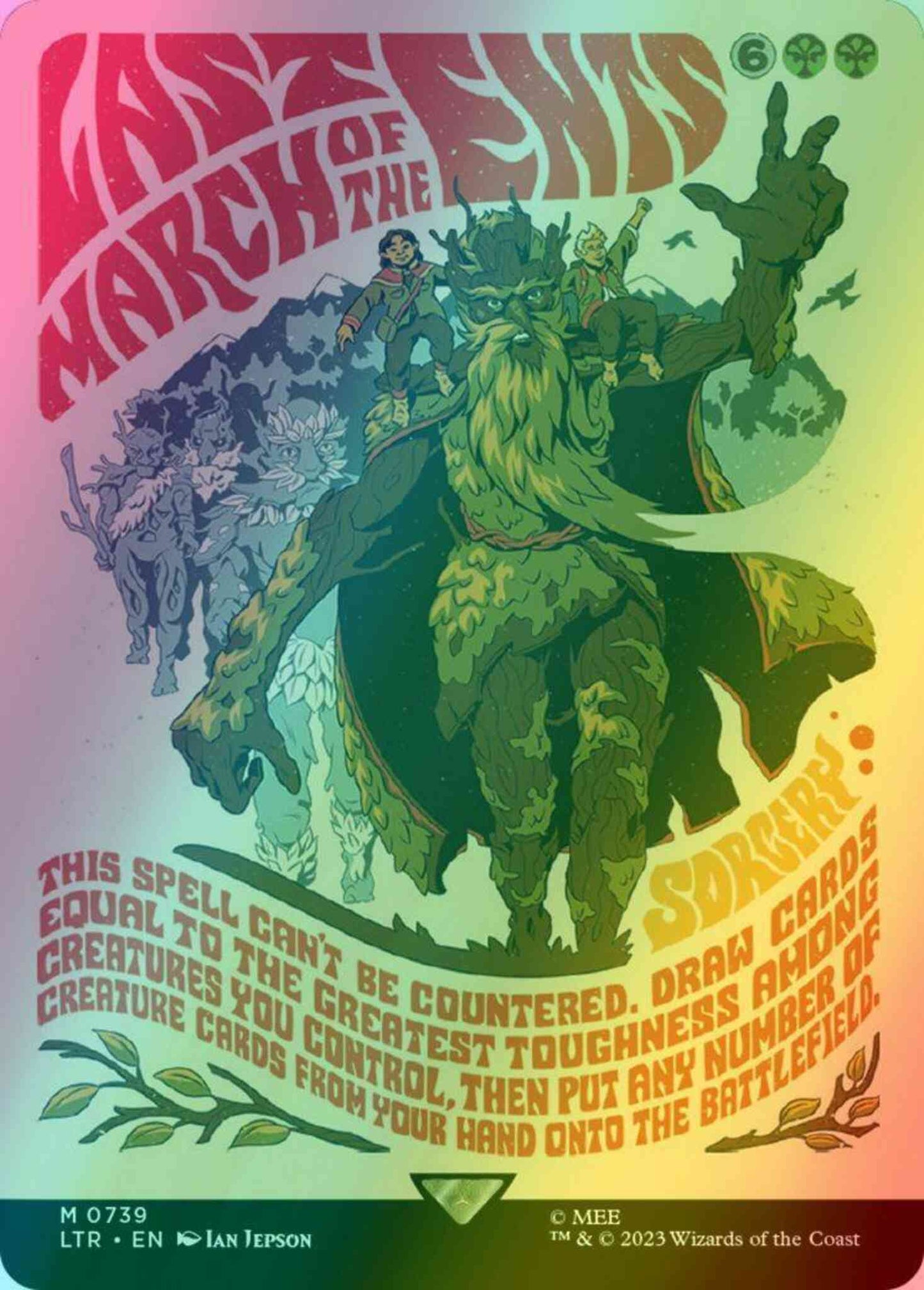 Last March of the Ents [739] [Borderless] [Poster] [The Lord of the Rings: Tales of Middle-earth] [Foil]