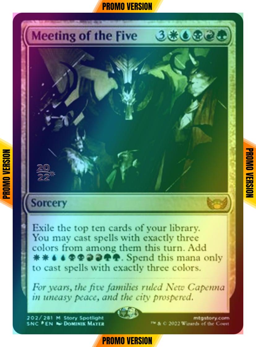 Meeting of the Five [Prerelease] [202s] [Streets of New Capenna: Promos] [Foil]
