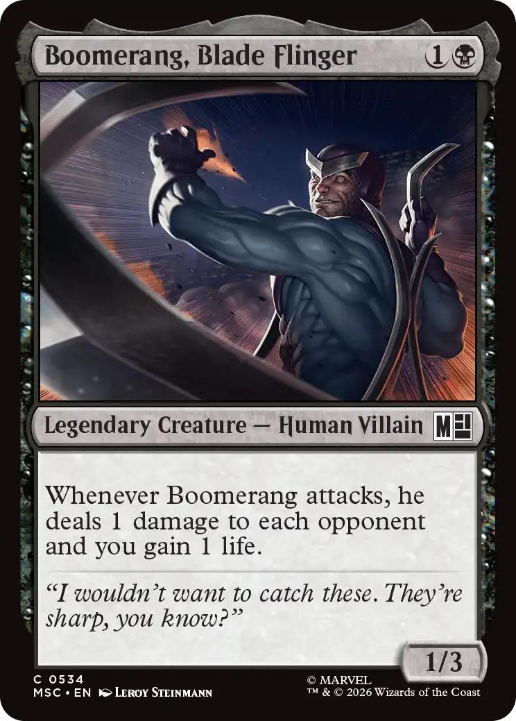 Boomerang, Blade Flinger [534] [Beginner Box] [Marvel Super Heroes: Commander] [Non-Foil]