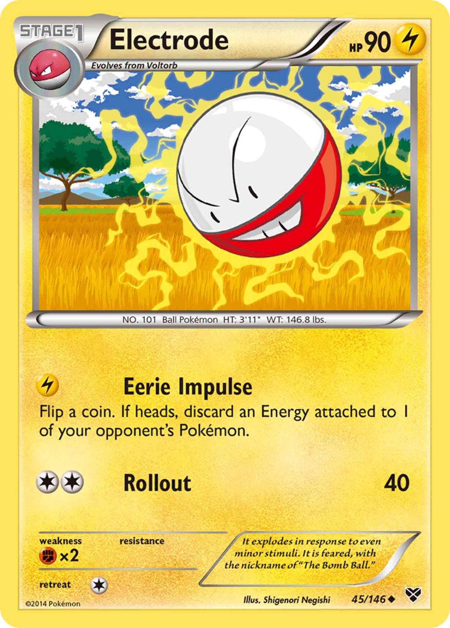 Electrode - 45/146 - Uncommon [xy1-45] [Non-Holo]