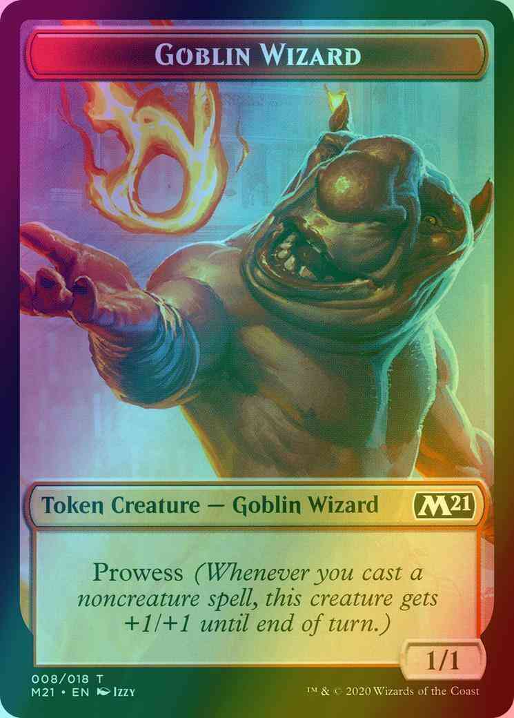Goblin Wizard Token (08) // Weird Token (13) [Core Set 2021 Tokens] [Foil]