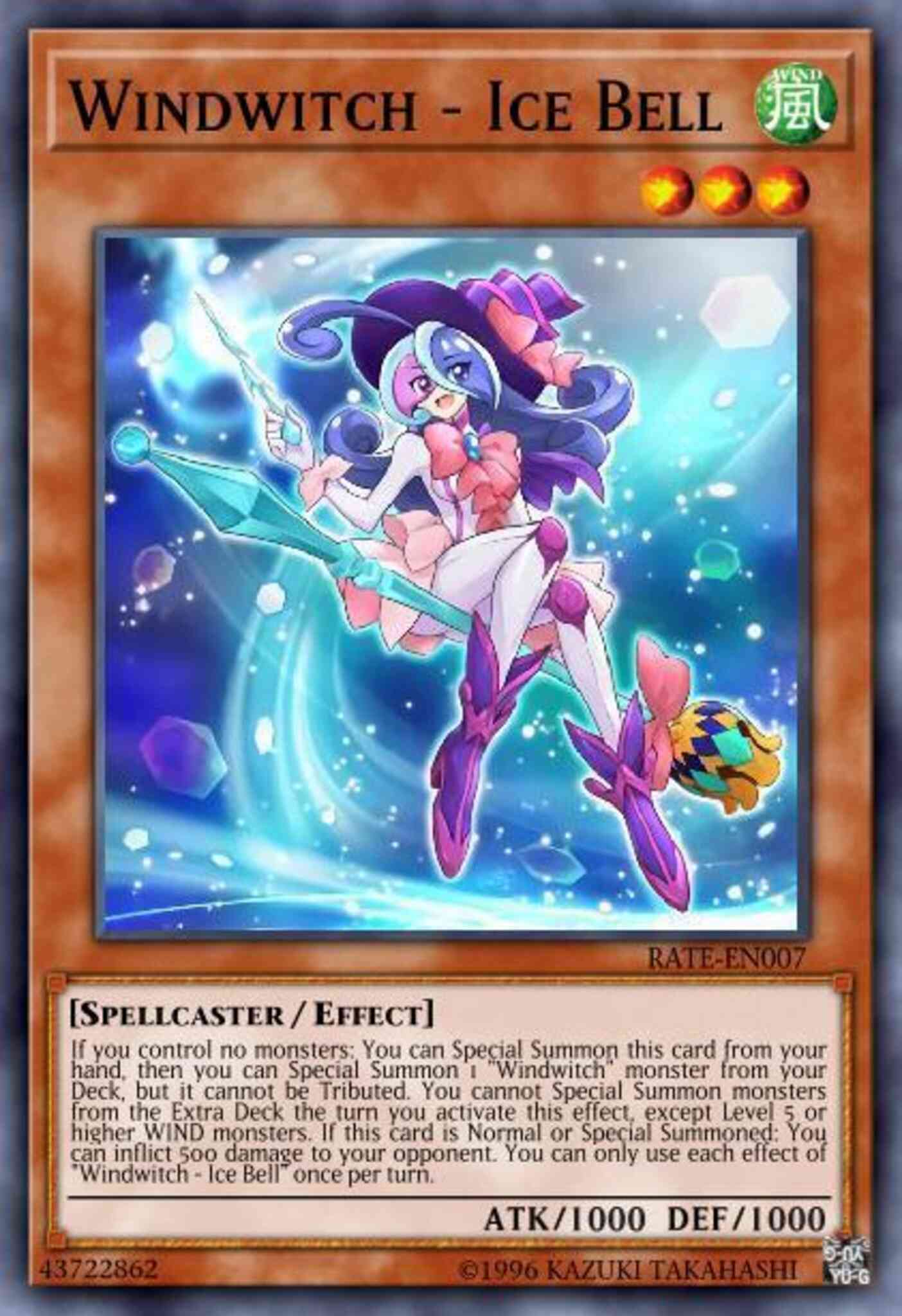 Windwitch - Ice Bell - RATE-EN007 - Ultra Rare - 1st Edition