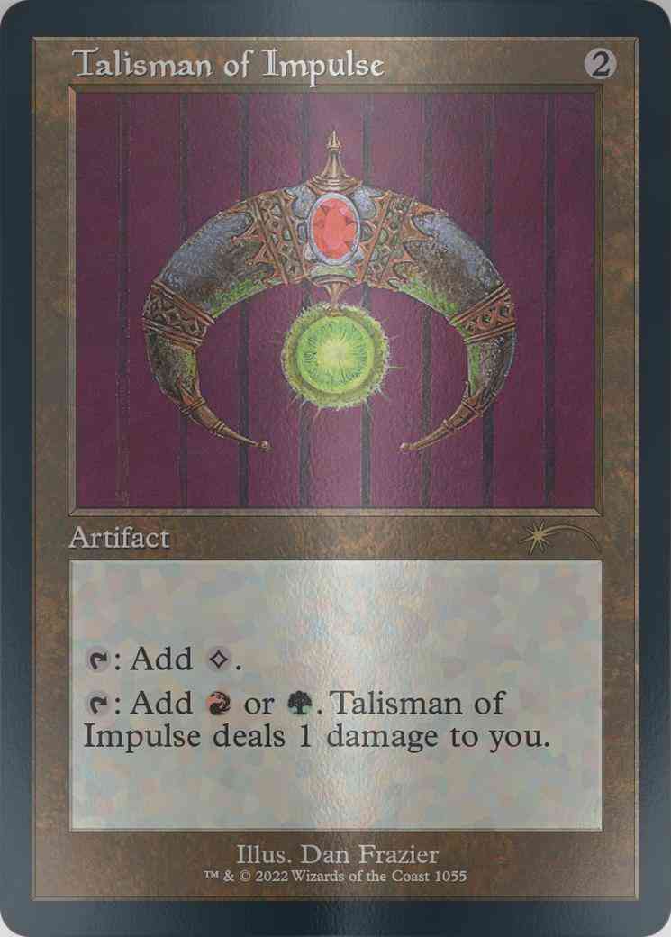 Talisman of Impulse [1055] [Retro Frame] [Dan Frazier] [Secret Lair Drop] [Etched Foil]