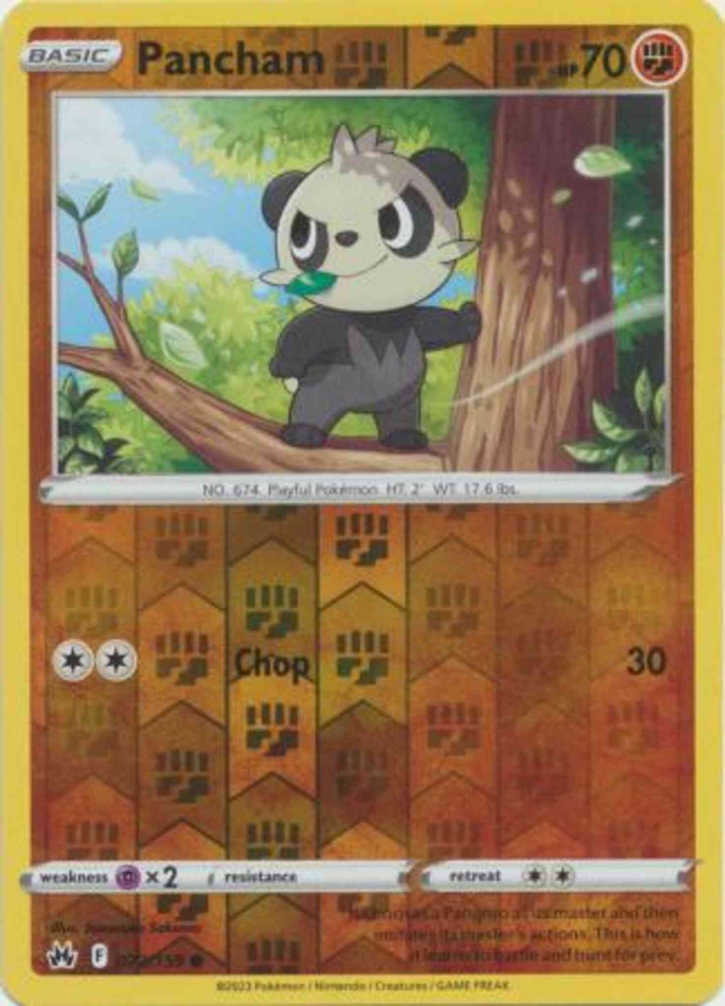 Pancham - 072/159 - Common [swsh125-072] [Reverse Holo]