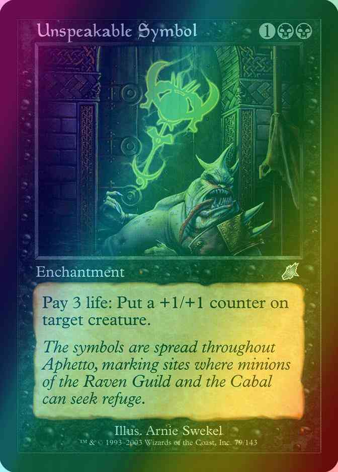 Unspeakable Symbol [79] [Scourge] [Foil]