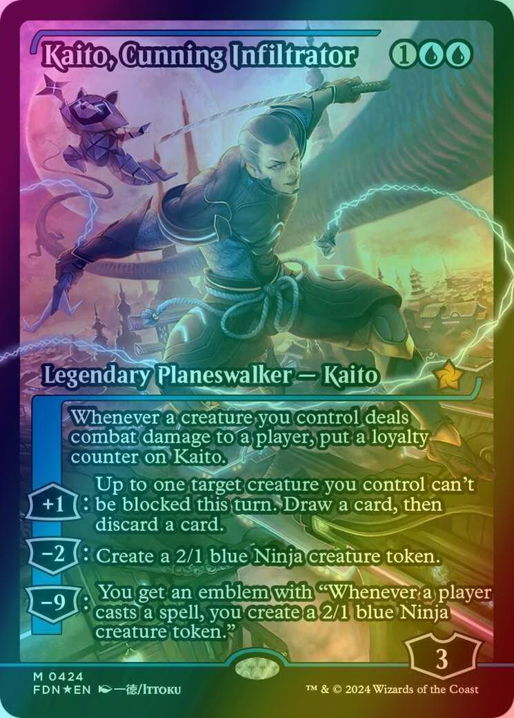 Kaito, Cunning Infiltrator [424] [Japan Showcase] [Foundations] [Foil]