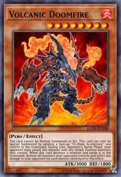 Volcanic Doomfire - FOTB-EN008 - Ultimate Rare - 1st Edition