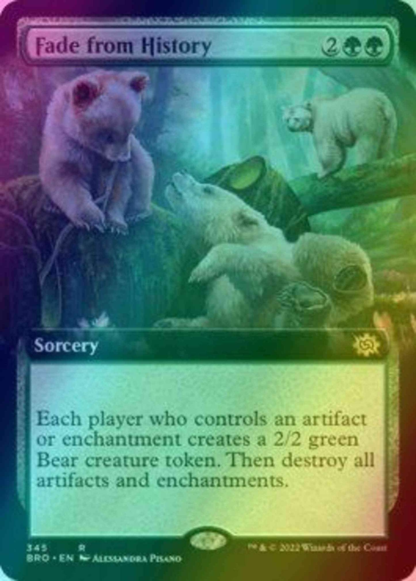 Fade from History [345] [Extended Art] [The Brothers' War] [Foil]