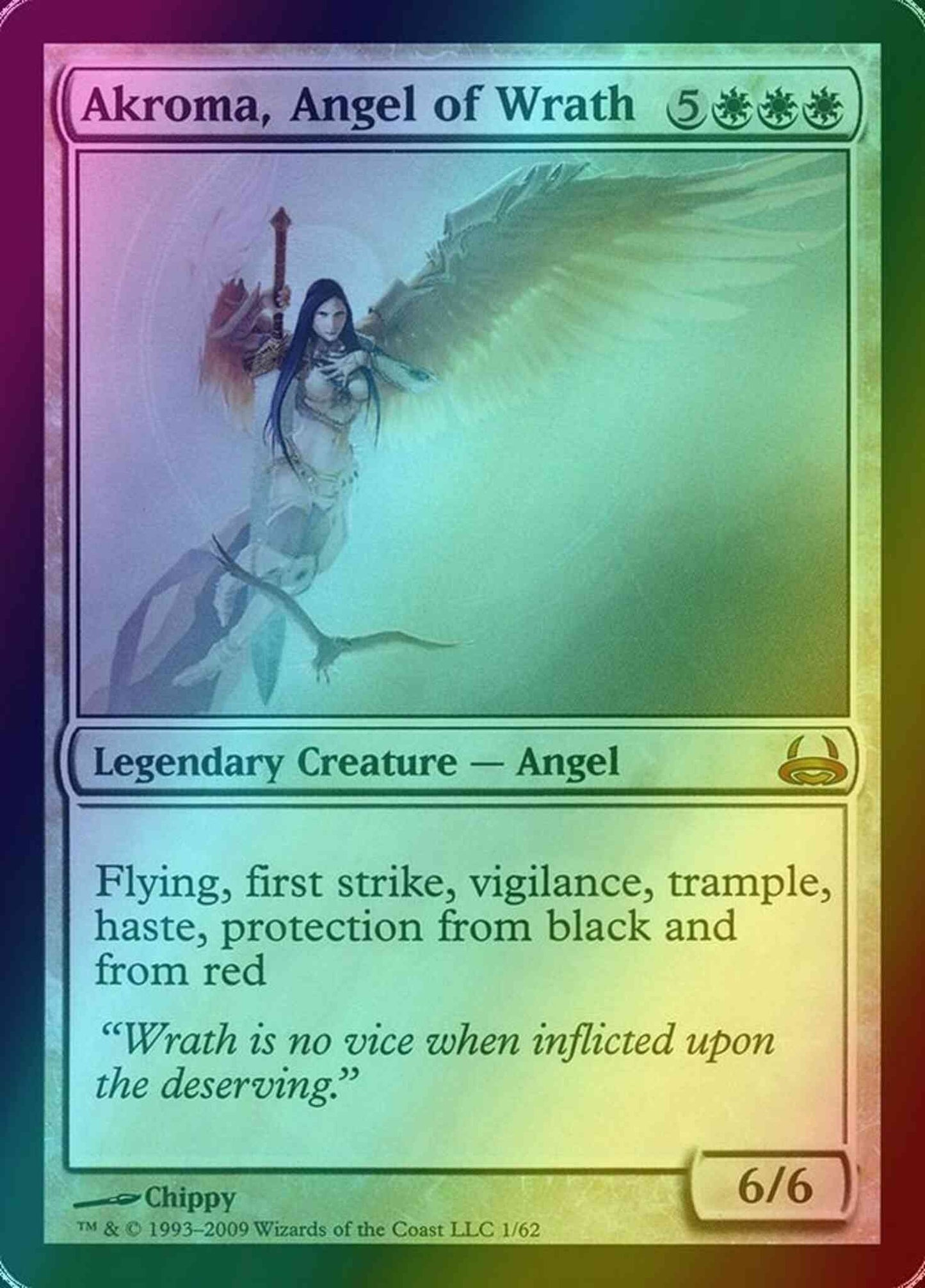 Akroma, Angel of Wrath [1] [Duel Decks: Divine vs. Demonic] [Foil]