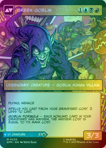 Norman Osborn // Green Goblin [220] [Borderless] [Panel] [Marvel's Spider-Man] [Foil]