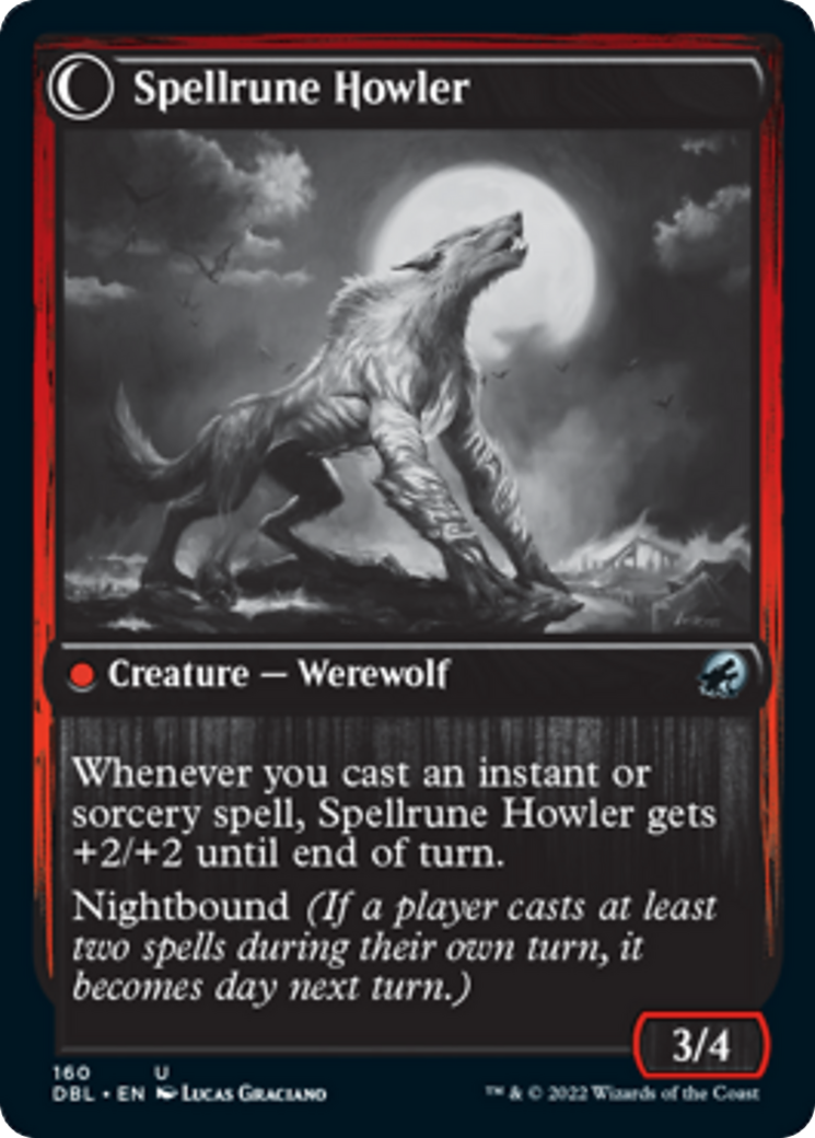 Spellrune Painter // Spellrune Howler [160] [Innistrad: Double Feature] [Non-Foil]