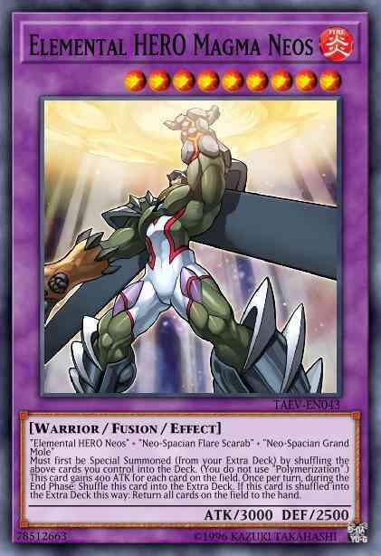 Elemental HERO Magma Neos - TAEV-EN043 - Secret Rare - 1st Edition