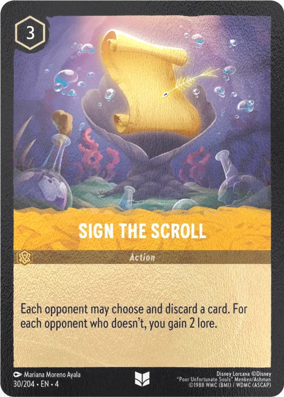 Sign the Scroll - 30/204 [Ursula's Return] [Cold Foil]