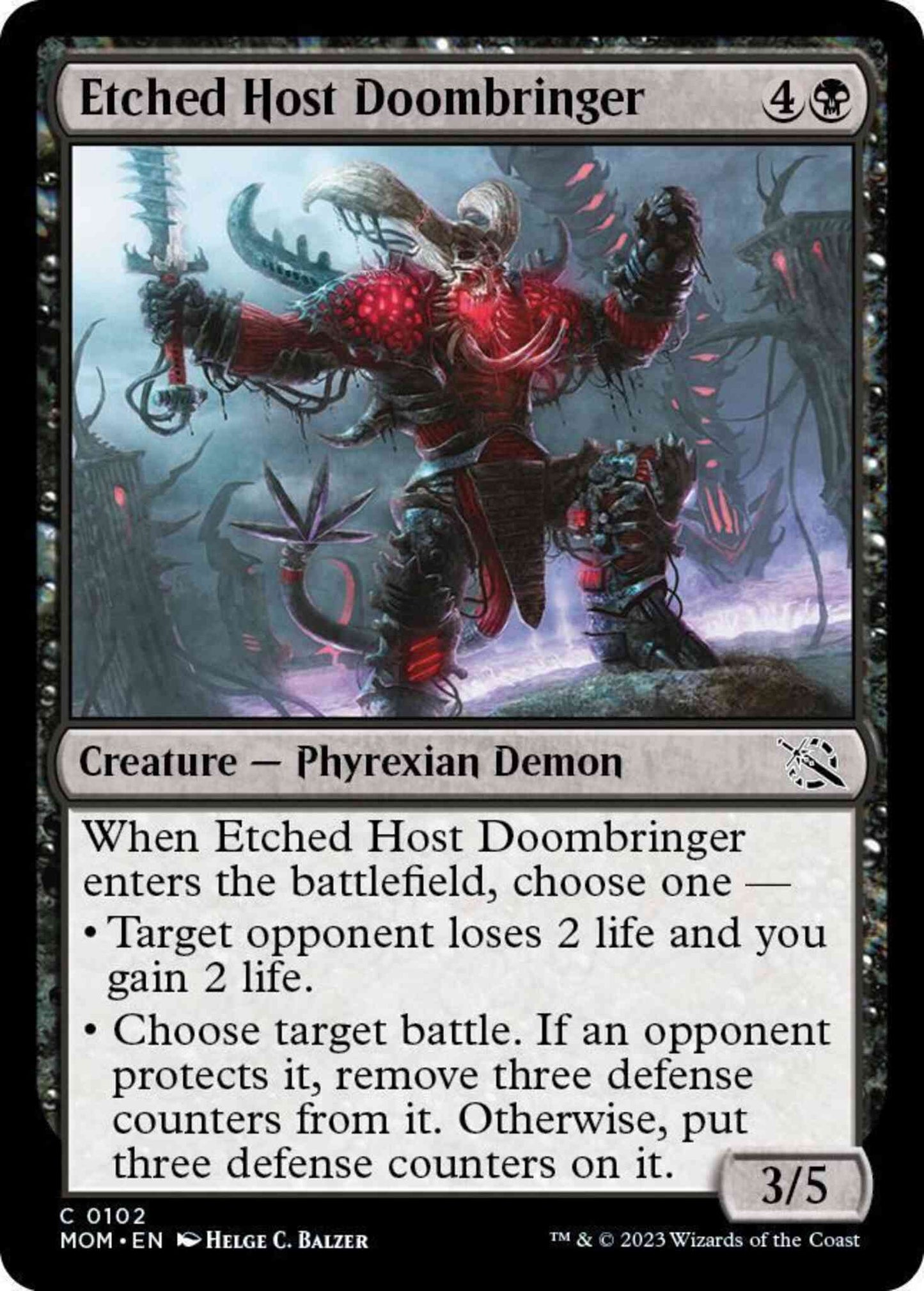 Etched Host Doombringer [102] [March of the Machine] [Non-Foil]