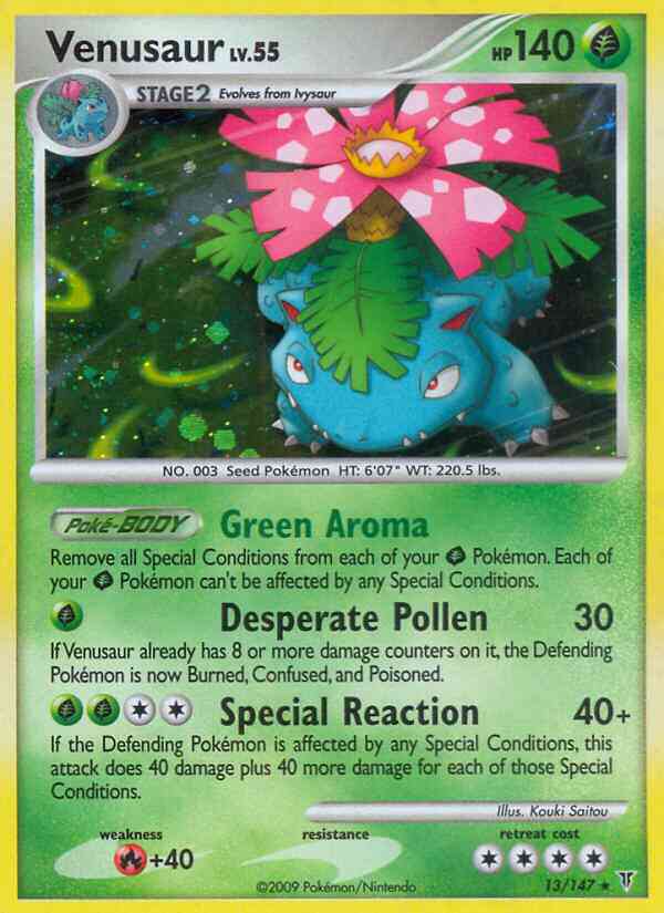 Venusaur - 13/147 - Rare Holo [pl3-13] [Holo]