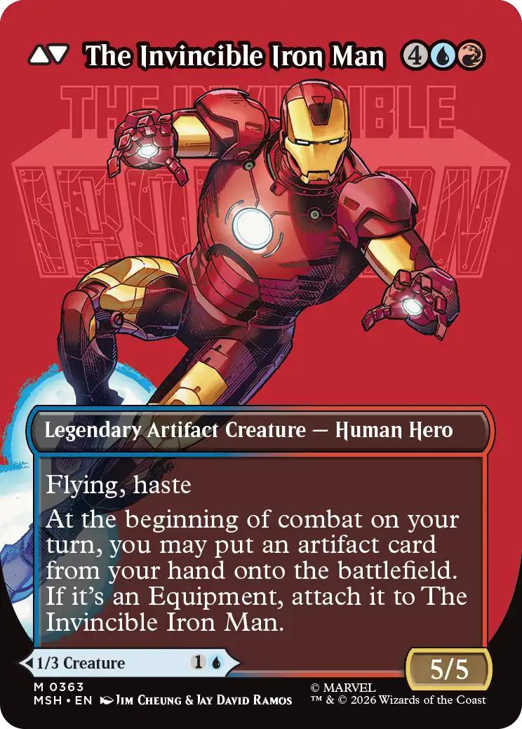 Tony Stark // The Invincible Iron Man [363] [Borderless] [Logo] [Marvel Super Heroes] [Non-Foil]