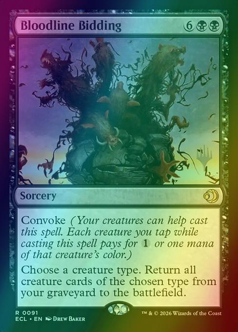 Bloodline Bidding [91p] [Promo Pack] [Lorwyn Eclipsed: Promos] [Foil]