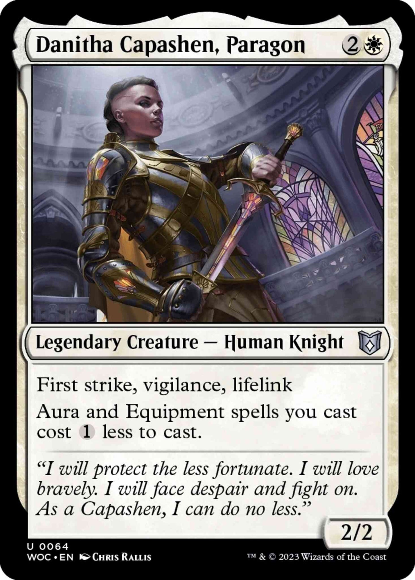 Danitha Capashen, Paragon [64] [Wilds of Eldraine: Commander] [Non-Foil]