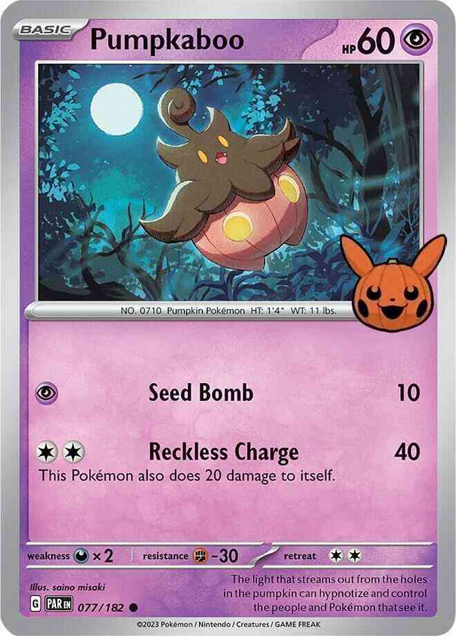 Pumpkaboo - 077/182 - Promo [Trick or Trade BOOster 2024] [sv04msp-077] [Non-Holo]