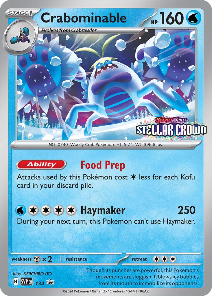 Crabominable - 134 - Promo [Prerelease] [svp-134] [Holo]