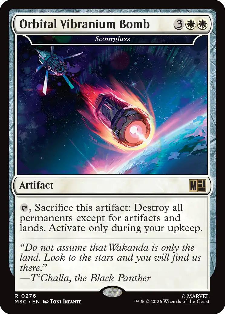 Orbital Vibranium Bomb - Scourglass [276] [Marvel Super Heroes: Commander] [Non-Foil]