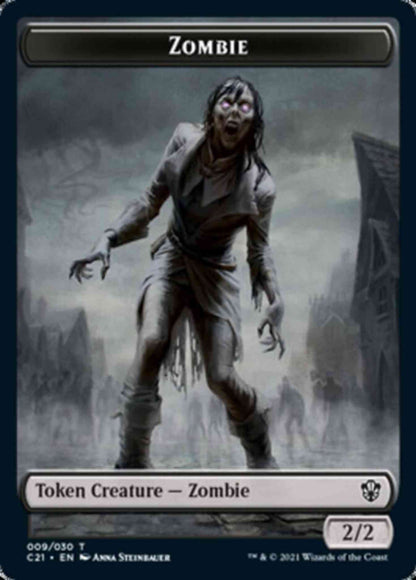 Spirit Token (21) // Zombie Token (09) [Commander 2021 Tokens] [Non-Foil]