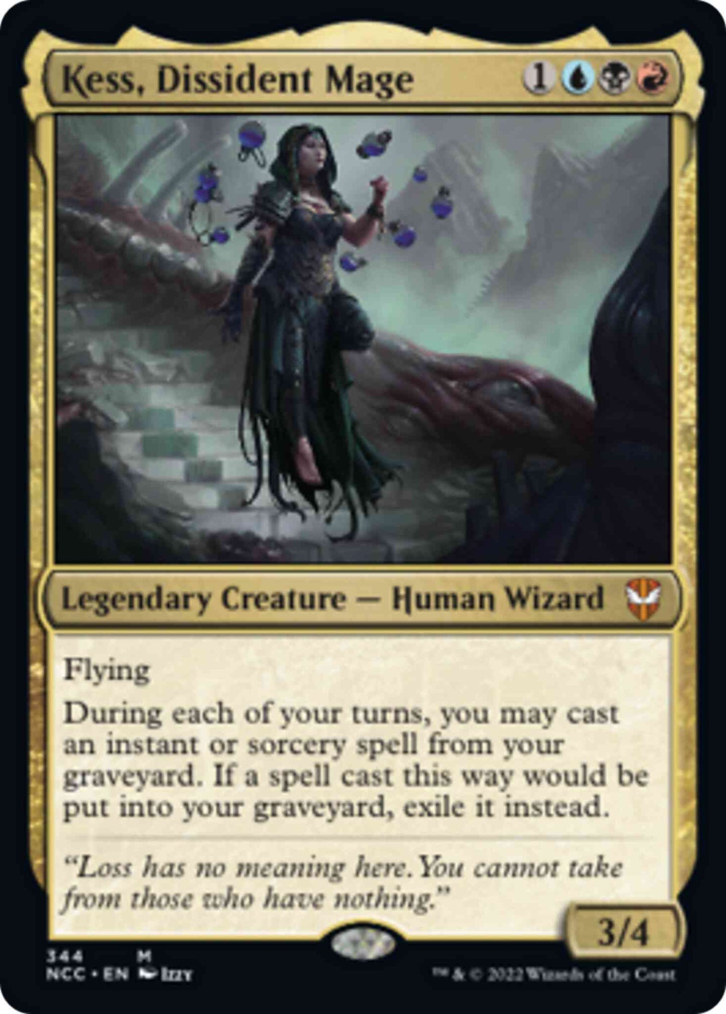 Kess, Dissident Mage [344] [Streets of New Capenna: Commander] [Non-Foil]