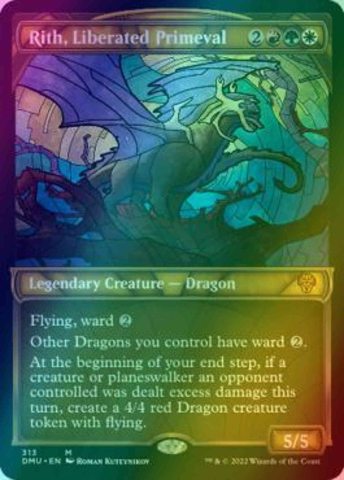 Rith, Liberated Primeval [313] [Stained Glass Showcase] [Dominaria United] [Foil]