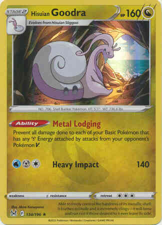 Hisuian Goodra - 134/196 - Rare Holo [swsh11-134] [Holo]