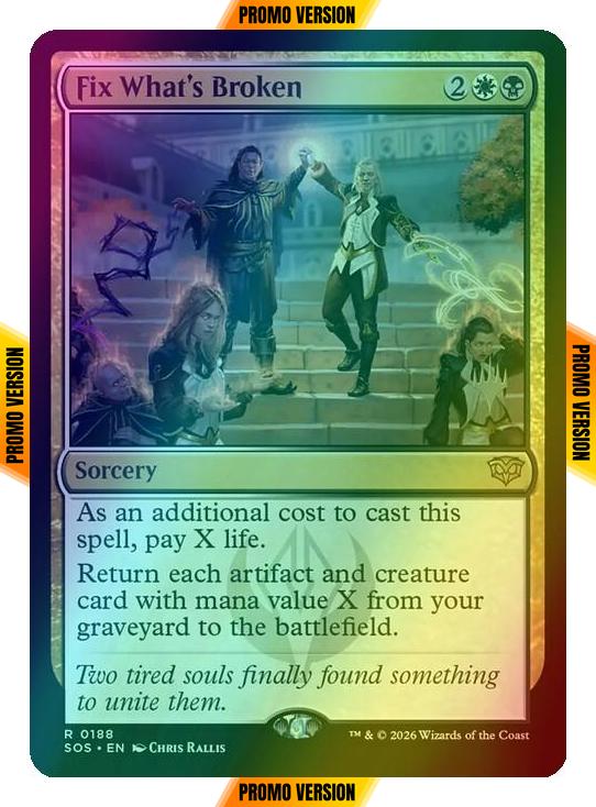 Fix What's Broken [188p] [Promo Pack] [Secrets of Strixhaven Promos] [Foil]