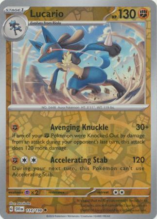 Lucario - 114/198 - Uncommon [sv01-114] [Reverse Holo]