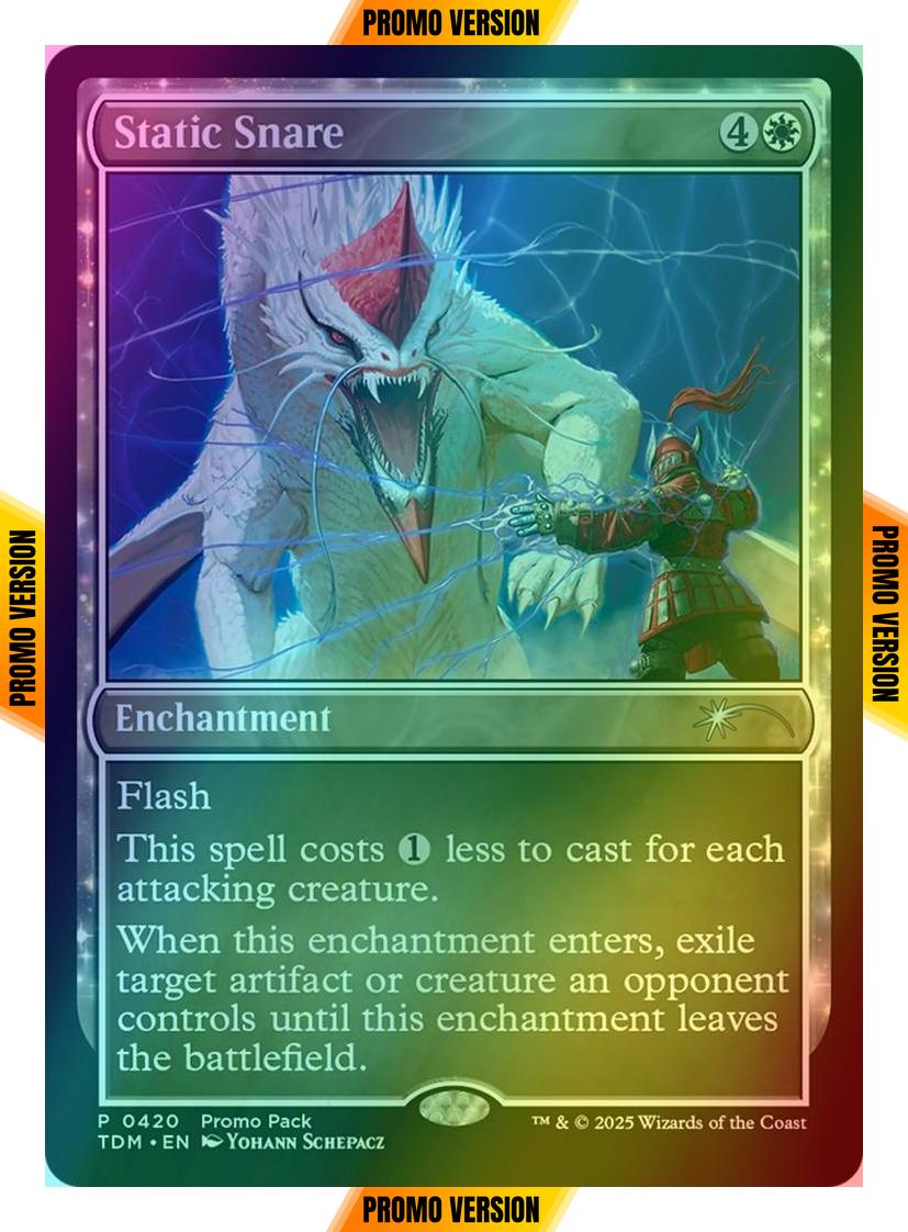 Static Snare [420] [Dark Frame Promo Pack] [Tarkir: Dragonstorm] [Foil]