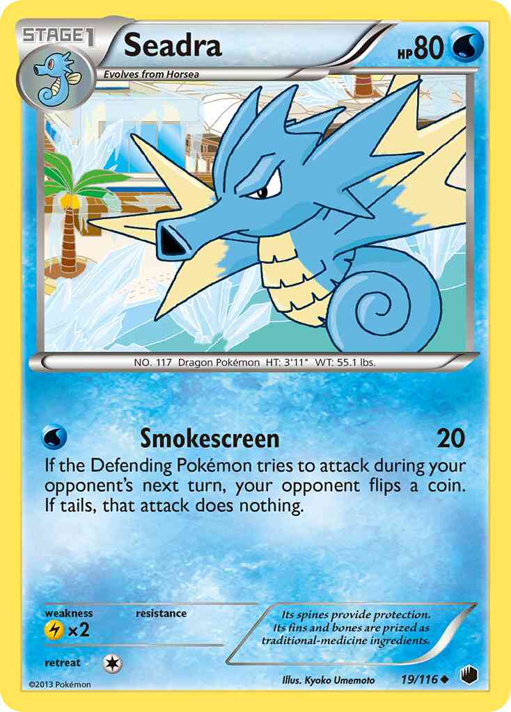 Seadra - 19/116 - Uncommon [bw9-19] [Reverse Holo]