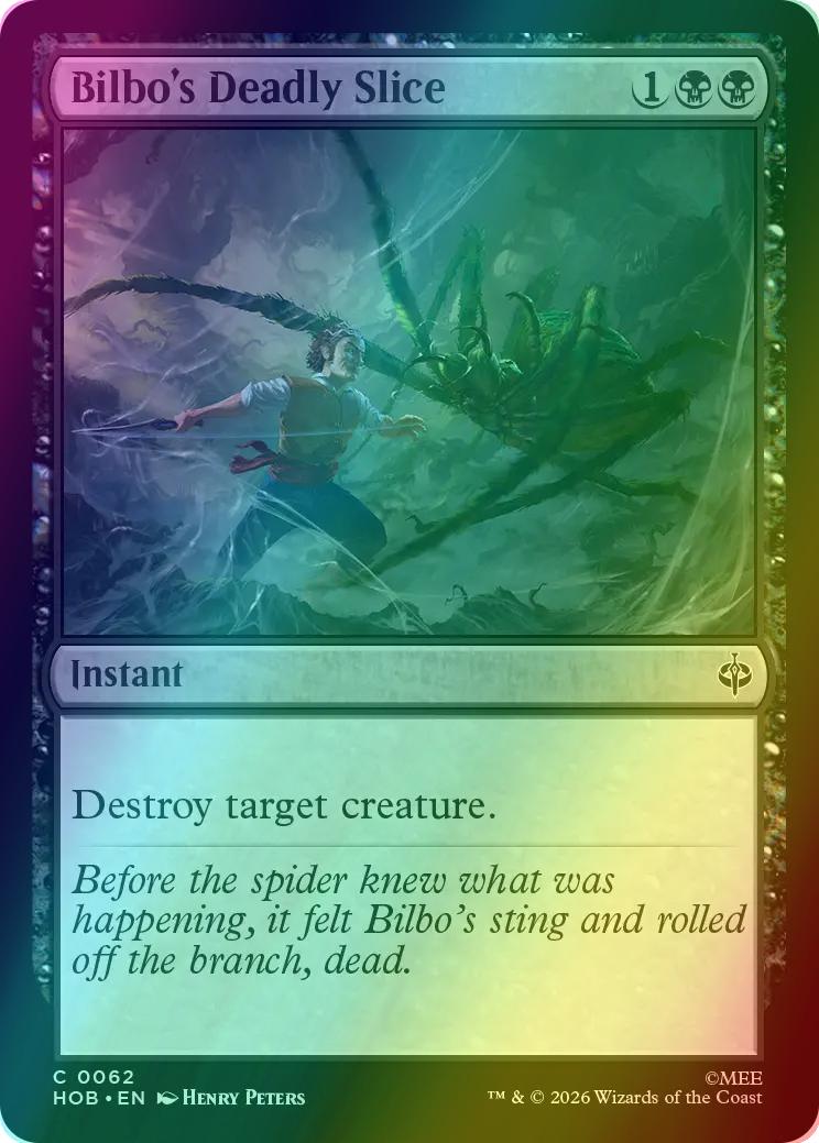 Bilbo's Deadly Slice [62] [The Hobbit] [Foil]