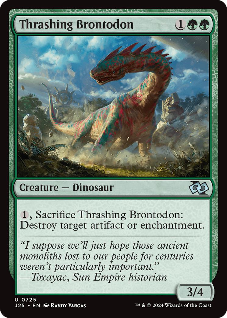 Thrashing Brontodon [725] [Foundations: Jumpstart] [Non-Foil]