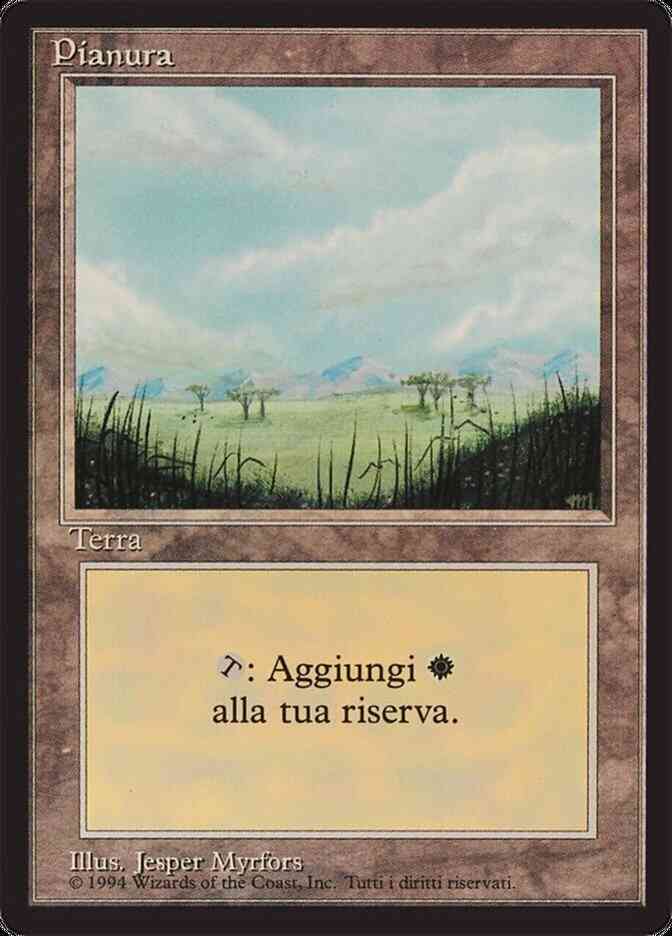 Plains - Italian [With Trees] [293] [Foreign Black Border: Italian] [Non-Foil]