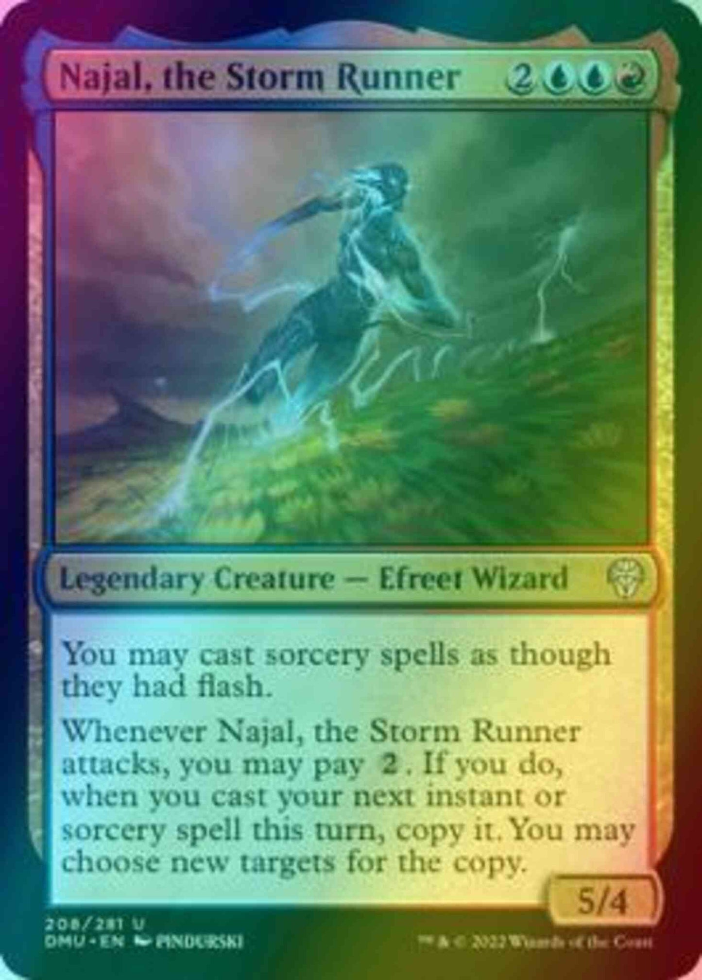 Najal, the Storm Runner [208] [Dominaria United] [Foil]